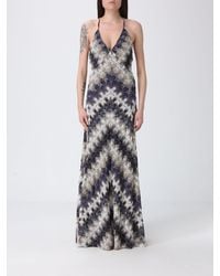 Missoni - Long Lurex Viscose Dress - Lyst