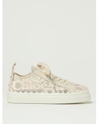 Chloé - Sneaker Lauren Taglia 60% Cotone, 30% Pelle Di Bovino, 10% Poliammide - Lyst