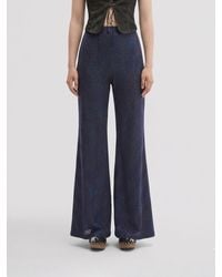 MACCAPANI - Easy Flared Trousers - Lyst