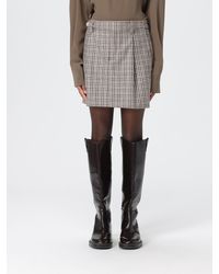 Brunello Cucinelli - Minirock Aus Schurwolle - Lyst