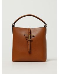 Tod's - T Timeless Calfskin Handbag - Lyst
