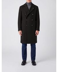 Tagliatore - Double-Breasted Knee-Length Wool-Blend Coat With Lapels - Lyst