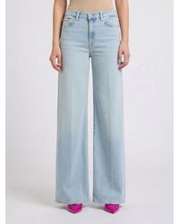 7 For All Mankind - Stretch Denim Palazzo Jeans - Lyst