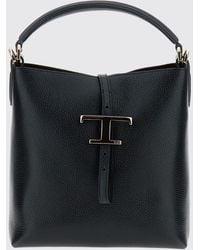 Tod's - Grained Calfskin Shoulder Bag - Lyst
