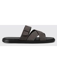 Doucal's - Grained Leather Sandals - Lyst