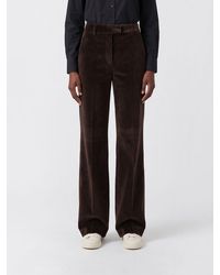 Circolo 1901 - High-Waisted Flared Velvet Trousers - Lyst