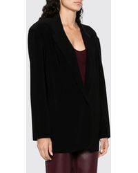 Norma Kamali - Single-Breasted Relaxed Fit Blazer With Lapels And Concealed Closure - Lyst