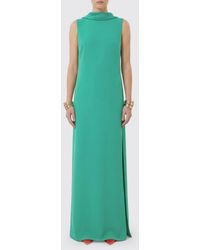 Max Mara - Long Polyester Dress - Lyst