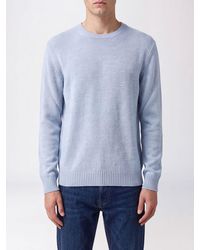 Ballantyne - Crew-Neck Merino Wool Jumper With Ribbed Trims - Lyst