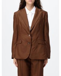 Crida Milano - Single-Breasted Cropped Wool Blazer With Classic Lapels And Two-Button Closure - Lyst