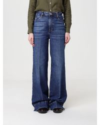 FRAME - The Slice Flare Cotton Jeans - Lyst