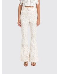 Twinset - Flared Lace Trousers - Lyst