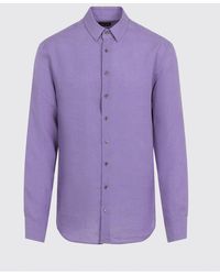 Giorgio Armani - Classic Linen Shirt - Lyst