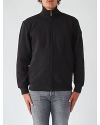 Colmar - High Neck Full-Zip Cotton Blend Sweatshirt With Contrast Logo - Lyst