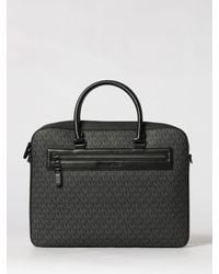 Michael Kors - Coated Cotton Business Bag With All Over Mk Monogram - Lyst