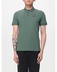 EA7 - Cotton Polo Shirt With Logo - Lyst