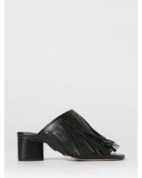 Vic Matié - Vic Mati&Eacute Leather Mules With Fringes - Lyst