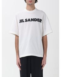 Jil Sander - Cotton T-Shirt With Logo - Lyst