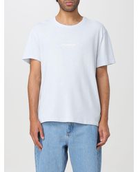 Zadig & Voltaire - T-shirt in lino con logo - Lyst