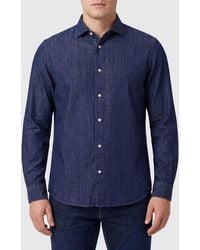 Boglioli - Slim Fit Cotton Shirt With French Collar - Lyst