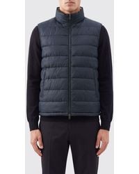 Herno - Quilted Nylon Padded Gilet With High Neck And Zip Closure - Lyst
