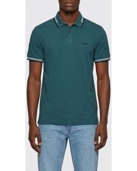 BOSS - Cotton Polo With Logo - Lyst