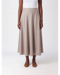Tagliatore - High-Waisted A-Line Midi Skirt - Lyst