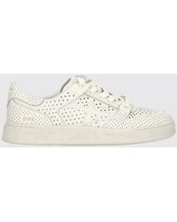 Premiata - Quinnd Perforated Leather Sneakers - Lyst