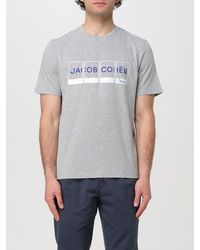 Jacob Cohen - T-shirt in cotone con logo - Lyst