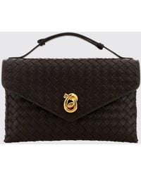 Bottega Veneta - Small Knot Lock Intrecciato Leather Top Handle Bag - Lyst