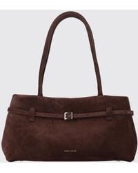 MANU Atelier - Le Cambon East West Calfskin And Suede Shoulder Bag - Lyst