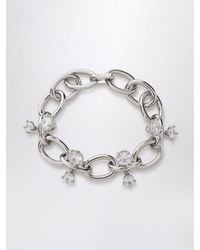 Panconesi - Constellation Armband Aus Versilbertem Messing Mit Zirkonia Und Anhängern - Lyst