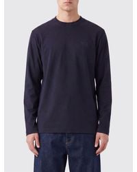 Y-3 - Crewneck Long-Sleeved Cotton T-Shirt With Tone-On-Tone Logo - Lyst