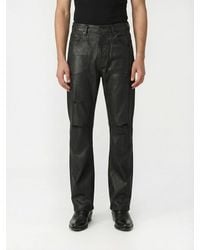 Purple - Distressed Denim Straight Jeans - Lyst