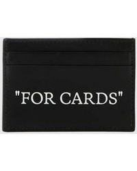 Off-White c/o Virgil Abloh - Quote Leather Credit Card Holder - Lyst