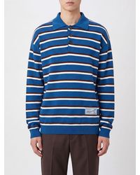 WOOYOUNGMI - Long-Sleeved Knit Polo Shirt - Lyst