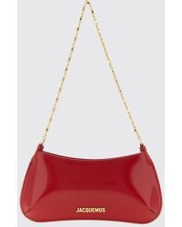 Jacquemus - Le Petit Bisou Patent Leather Shoulder Bag With Chain Handle - Lyst