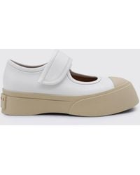 Marni - Pablo Leather Mary Jane Sneakers - Lyst