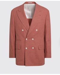 Brunello Cucinelli - Double-Breasted Blazer - Lyst