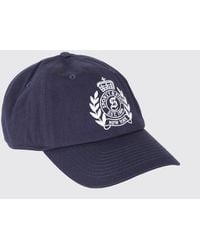 Sporty & Rich - Sporty &Amp Rich Logo Crest Cotton Baseball Cap - Lyst