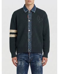 DSquared² - Cotton Blend Cardigan - Lyst