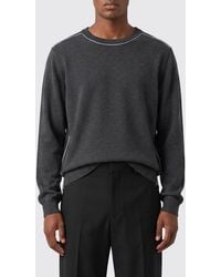 MM6 by Maison Margiela - Contrast Stitch Wool Crewneck Jumper - Lyst