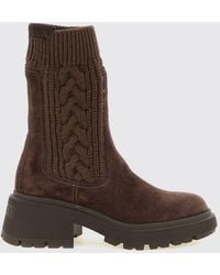 Jimmy Choo - Tamia Suede Chelsea Boots With A Lug Sole - Lyst