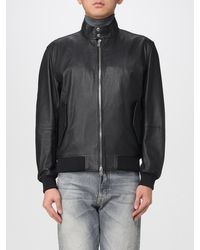 BOSS - Leather Jacket - Lyst
