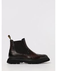Doucal's - Leather Ankle Boots With Brogue Detail - Lyst