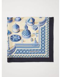 Ferragamo - Renaissance Geometries Print Silk Scarf - Lyst