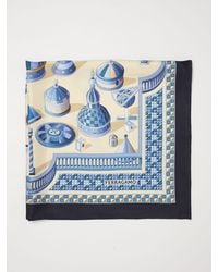 Ferragamo - Renaissance Geometries Print Silk Scarf - Lyst