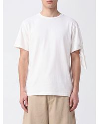 JW Anderson - Short-Sleeved Cotton T-Shirt With Crew Neck And Knot Detail - Lyst