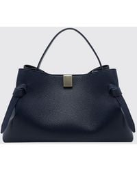 Yuzefi - Gyoza Grained Calfskin Leather Handbag With Shoulder Strap - Lyst