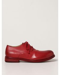 Marsèll Zucca Media Calfskin Derby Shoes - Red